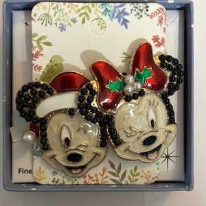 Mickey & Minnie earrings 🖤❤️ (never worn)